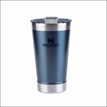 COPO TERMICO STANLEY COM TAMPA E ABRIDOR AZUL 473ML