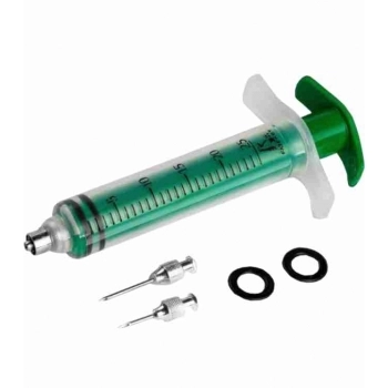 KIT SERINGA PLASTICA VETERINARIA 25ML + 2 AGULHAS + 2 REPAROS