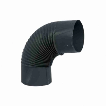 CURVA PARA LAREIRA PRETA 90 GRAUS 180MM