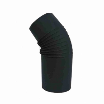 CURVA PARA LAREIRA PRETA 45 GRAUS 180MM