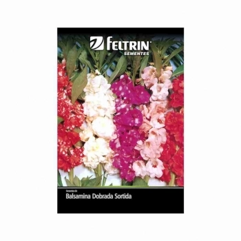SEMENTE LINHA ECONOMICA FLOR BALSAMIA DOBRADA SORTIDA 240MG
