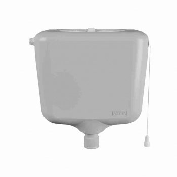 CAIXA DESCARGA PLASTICA CINZA ASTRA