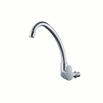 TORNEIRA PLASTICA GIRATORIA PAREDE ALTA CROMADA 1/4V TIVOLI
