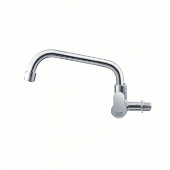 TORNEIRA PLASTICA GIRATORIA PAREDE BAIXA CROMADA 1/4V TENERIFE HERC