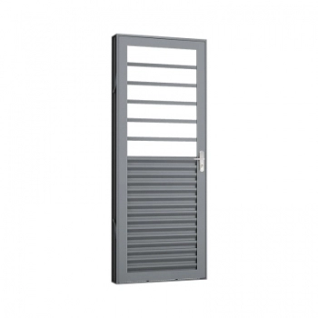 PORTA ACO COM ESPACO VIDRO 210X80CM ESQUERDA