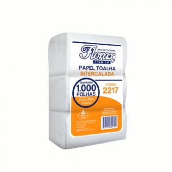PAPEL TOALHA INTERFOLHA PREMIUM 2 DOBRAS 1000 FOLHAS 20X19CM