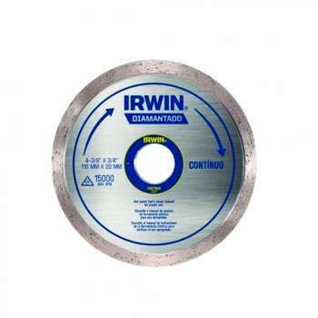 DISCO CORTE DIAMANTADO LISO 110X20MM IRWIN