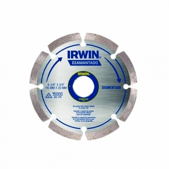 DISCO CORTE DIAMANTADO SEGMENTADO 110X20MM IRWIN