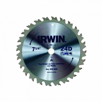 DISCO SERRA CIRCULAR WIDEA 7.1/4X20MM 24 DENTES IRWIN