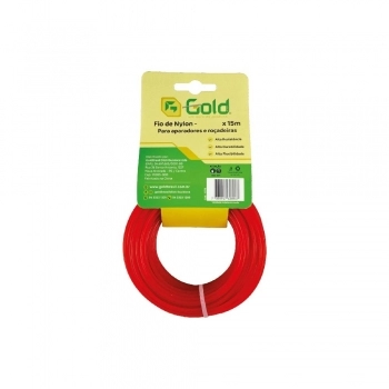 FIO NYLON REDONDO 1,6MM ROLO COM 15M GOLD