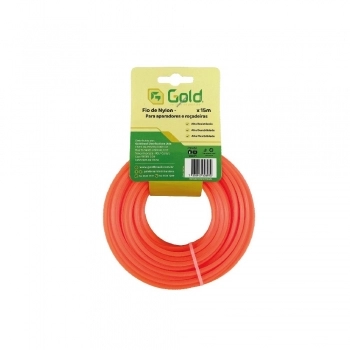 FIO NYLON REDONDO 3,0MM ROLO COM 15M GOLD
