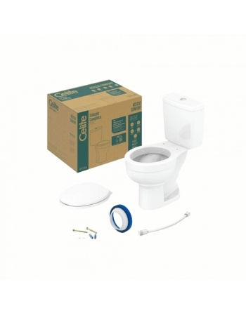 CONJUNTO KIT CAIXA ACOPLADA COMPLETO ACESSIBILIDADE