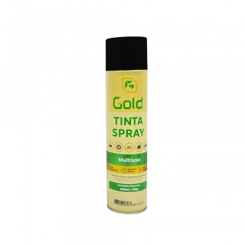 TINTA SPRAY USO GERAL 400ML PRETO BRILHO