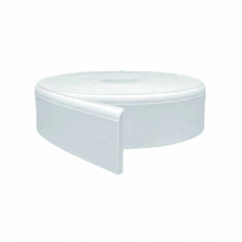 RODAPE FACIL EM EVA AUTO COLANTE ARREDONDADO 8CM X 1CM BRANCO ROLO COM 5 METROS
