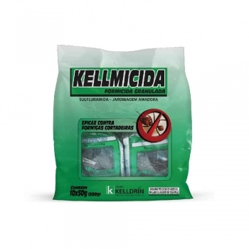 FORMICIDA GRANULADO KELLMICIDA G. VERDE EMB. COM 10 PCTE DE 50G (500G)