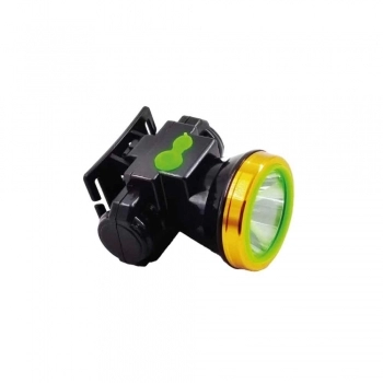 LANTERNA RECARREGAVEL DE CABECA USB LED 3W GOLD