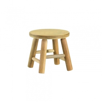 BANQUETA DE MADEIRA MOCHO PEQUENO 24CM