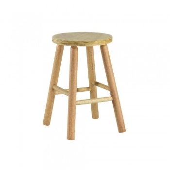 BANQUETA DE MADEIRA MOCHO MEDIO 44CM