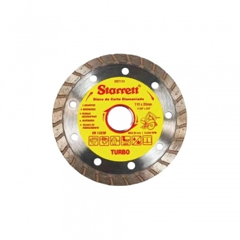 DISCO CORTE DIAMANTADO TURBO 110X20MM STARRETT