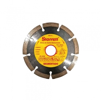 DISCO CORTE DIAMANTADO SEGMENTADO 110X20MM STARRETT