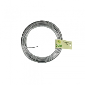 ARAME GALVANIZADO BWG 14 ROLO 1,0KG GOLD