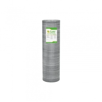 TELA HEXAGONAL VIVEIRO MALHA 1/2 FIO 24 ROLO 80CMX50M
