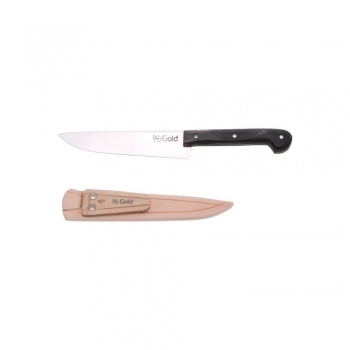 FACA INOX BAINHA COURO N8 40/8