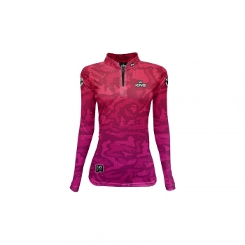 CAMISETA MANGA LONGA COM PROTECAO UV 50 FEMININA ROSA TAM. GG