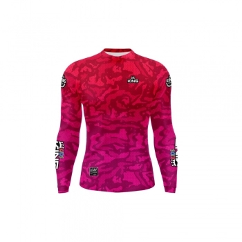 CAMISETA MANGA LONGA COM PROTECAO UV 50 FEMININA ROSA TAM. 6 INFANTIL