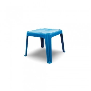 MESA PLASTICA QUADRADA INFANTIL AZUL