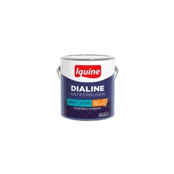 TINTA ESMALTE DIALINE PREMIUM ANTIFERRUGEM CINZA MEDIO 900ML