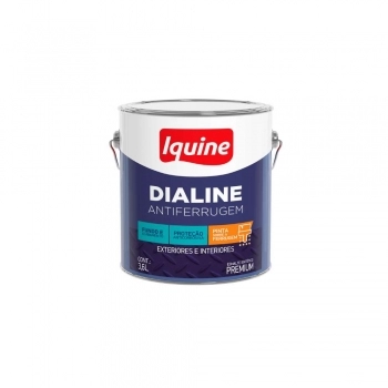 TINTA ESMALTE DIALINE PREMIUM ANTIFERRUGEM CINZA MEDIO 3,6L