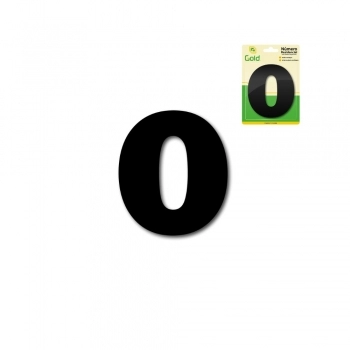 NUMERO RESIDENCIAL EM ACM PRETO N 0