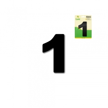 NUMERO RESIDENCIAL EM ACM PRETO N 1