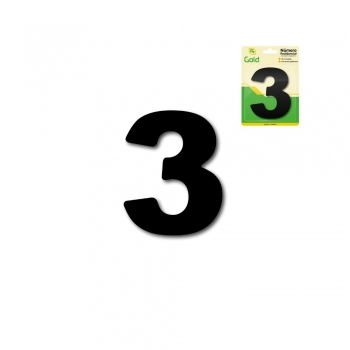 NUMERO RESIDENCIAL EM ACM PRETO N 3