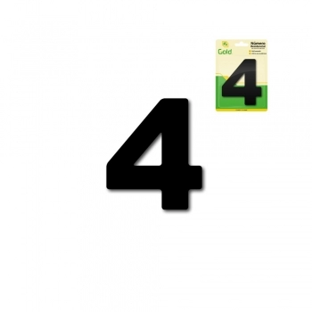 NUMERO RESIDENCIAL EM ACM PRETO N 4