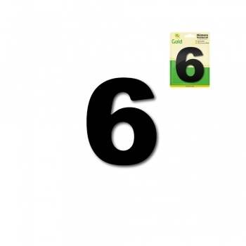 NUMERO RESIDENCIAL EM ACM PRETO N 6