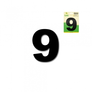 NUMERO RESIDENCIAL EM ACM PRETO N 9