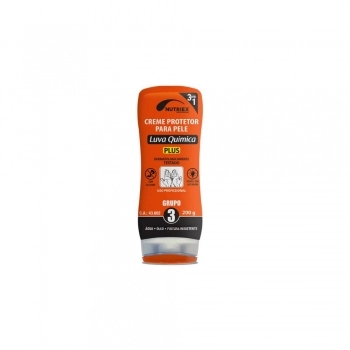 CREME PROTETOR LUVA QUIMICA 3 EM 1 (AGUA, OLEOS E PINTURA) GRUPO 3 200G