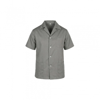 JALECO PARA MECANICO BRIM COR CINZA 2 BOLSOS TAM. GG