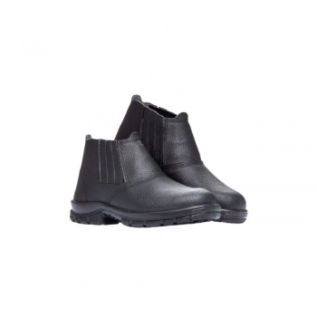 BOTINA SEGURANCA BIDENSIDADE PRETA ELASTICO BIQ. PVC N 37 BP520