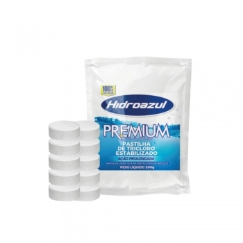 CLORO EM PASTILHA PREMIUM COM 10 MINI TABLETES DE 20G - 200G