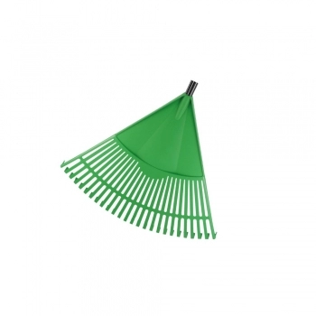 VASSOURA PARA JARDIM PLASTICA REFORCADA EXTRA GRANDE COM CABO 26 DENTES