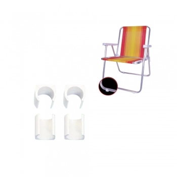 PE PLASTICO PROTETOR PARA CADEIRA DOBRAVEL DE PRAIA COM 4 UNIDADES