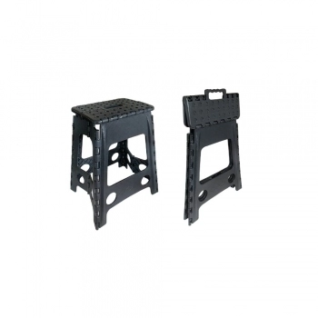 BANQUETA PLASTICA DOBRAVEL ADULTO PRETA