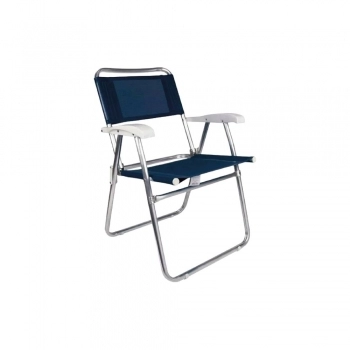 CADEIRA DOBRAVEL MOR MASTER ALUMINIO AZUL
