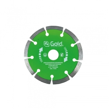 DISCO CORTE DIAMANTADO SEGMENTADO 110X20MM GOLD