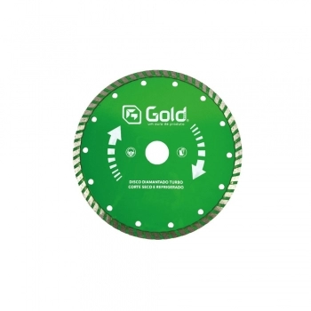 DISCO CORTE DIAMANTADO TURBO 110X20MM GOLD
