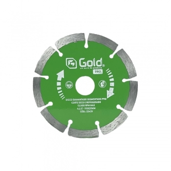 DISCO DE CORTE DIAMANTADO PRO SEGMENTADO 110X20MM GOLD