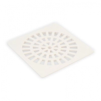 GRELHA PLASTICA QUADRADA BRANCA 100MM PARA CAIXA SIFONADA E RALO